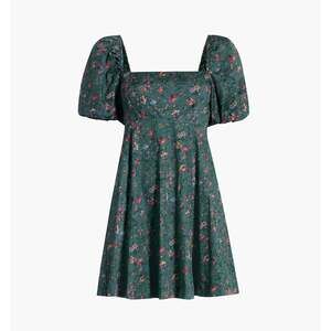 Hill House Home The Matilda Mini Dress - Bottle Green Fleur Chintz Size XXLBottl
